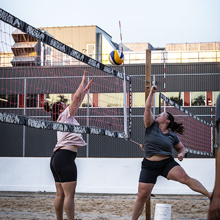 4 Regulation Beach Volleyball Courts