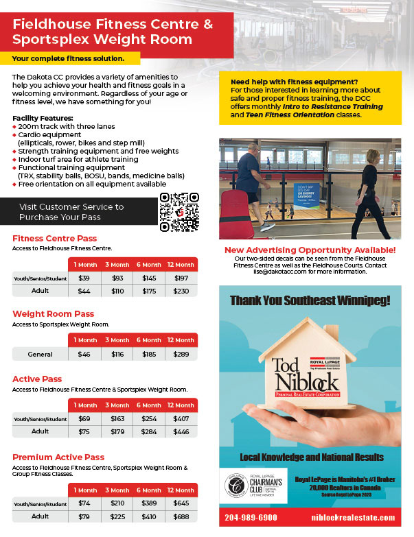Advertise ProgramGuide4 - Dakota Community Centre - Winnipeg MB