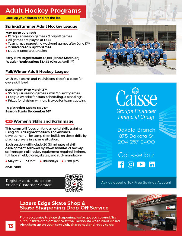 Advertise ProgramGuide5 - Dakota Community Centre - Winnipeg MB