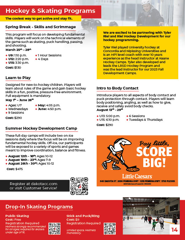 Advertise ProgramGuide6 - Dakota Community Centre - Winnipeg MB