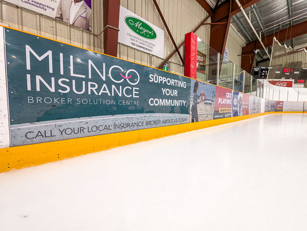 Advertise Rink Board2 - Dakota Community Centre - Winnipeg MB