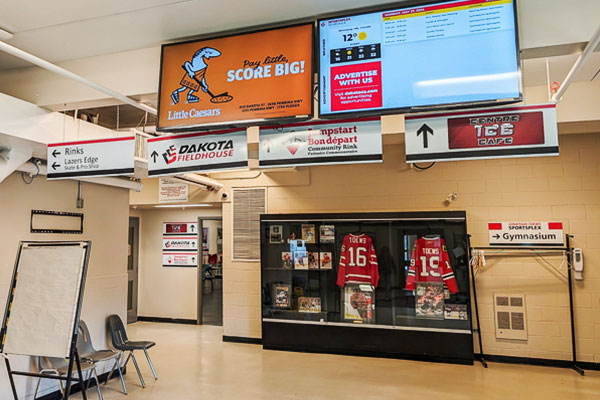 Advertise Sportsplex Entrance Screen - Dakota Community Centre - Winnipeg MB