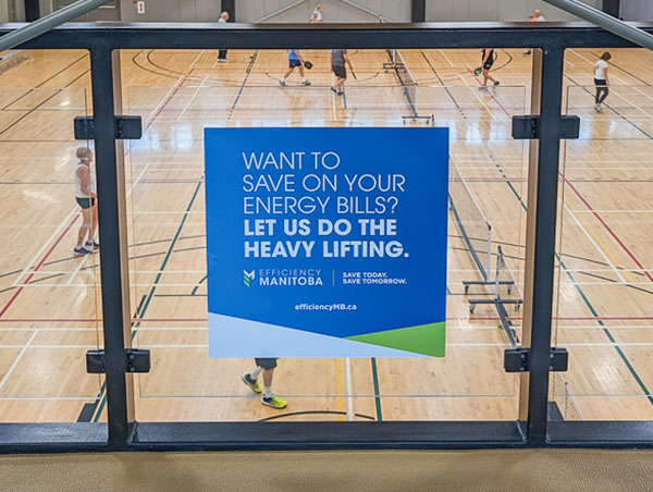 Advertise Track Decal2 - Dakota Community Centre - Winnipeg MB