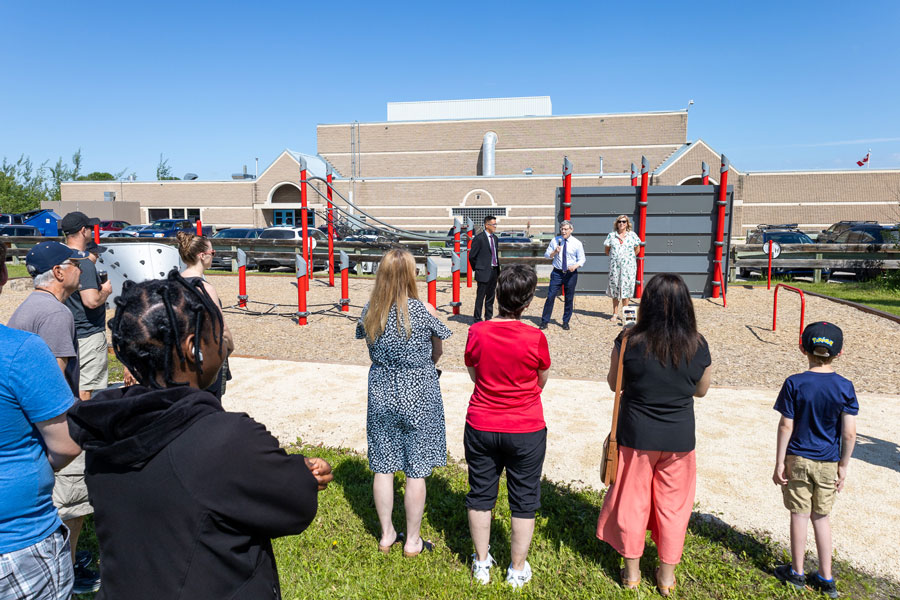 Fitness Playground Crowd - Dakota Community Centre - Winnipeg MB