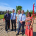 a group of local politicians, DCC board members and DCC CEO at fitness playground