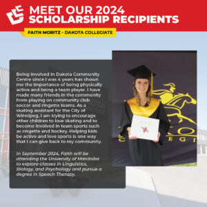 Meet our 2024 Scholarship Recipients - Faith Moritz - Dakota Collegiate