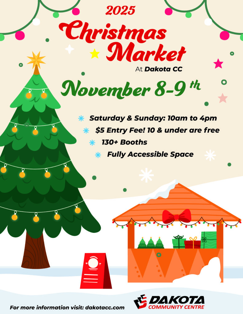 ChristmasMarket Flyer 8x10 v1 - Dakota Community Centre - Winnipeg MB
