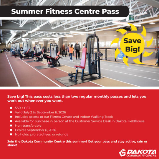 Summer Fitness Centre Pass Info