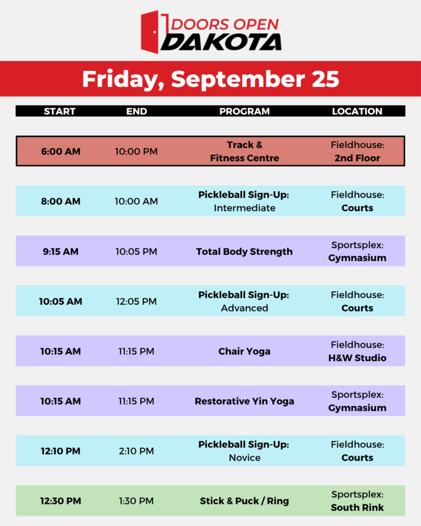 5 Friday - Dakota Community Centre - Winnipeg MB